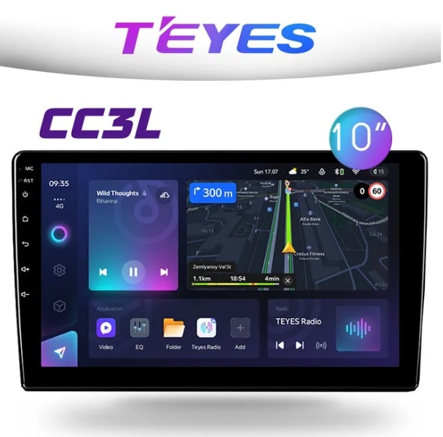 Головное устройство Teyes CC3L 4/64 Universal 10,2" - фото