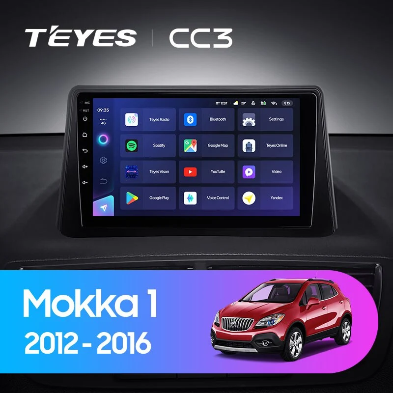Комплект магнитолы TEYES CC3 9.0" для Opel Mokka I 2012-2016