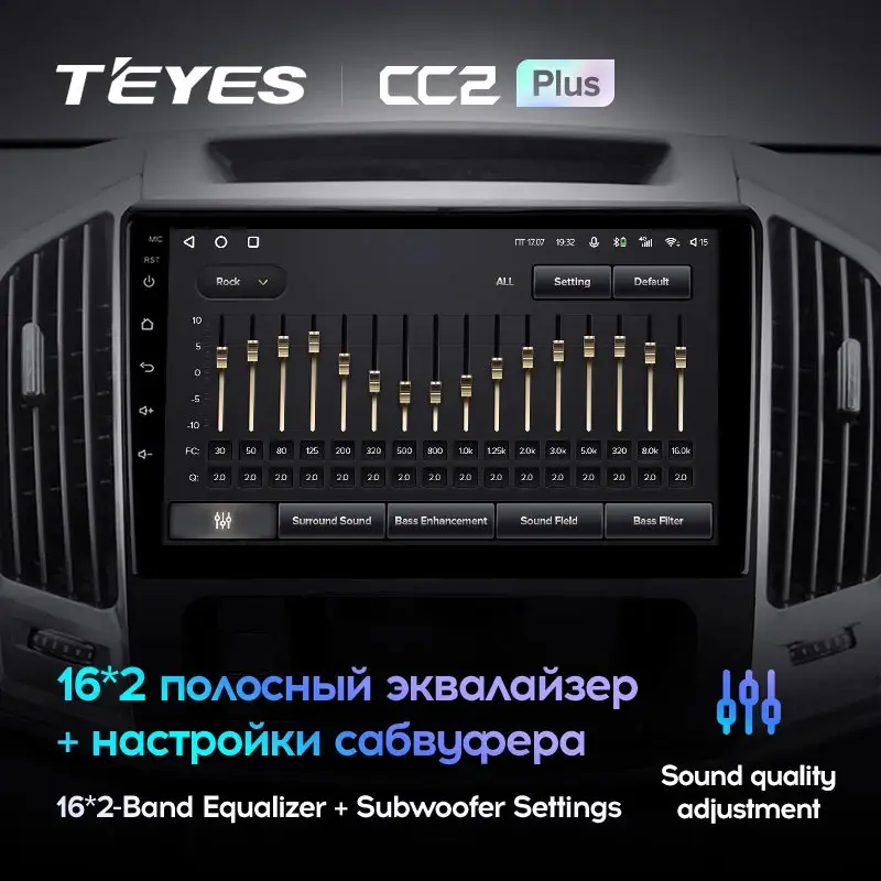 Комплект магнитолы TEYES CC2 Plus 10.2" для Haval H9 I 2014-2023