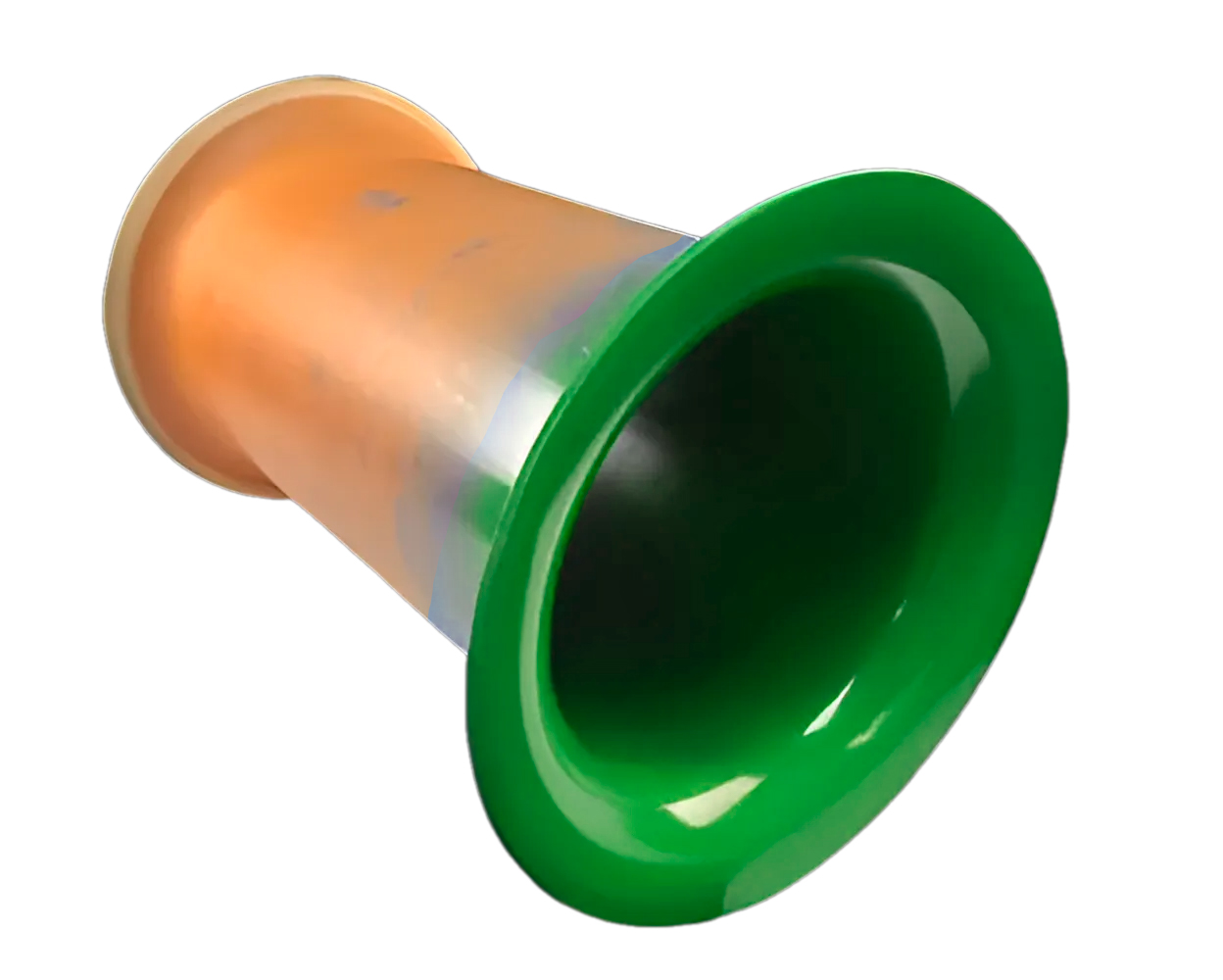 Труба-раскрыв 160 мм зеленая - фото