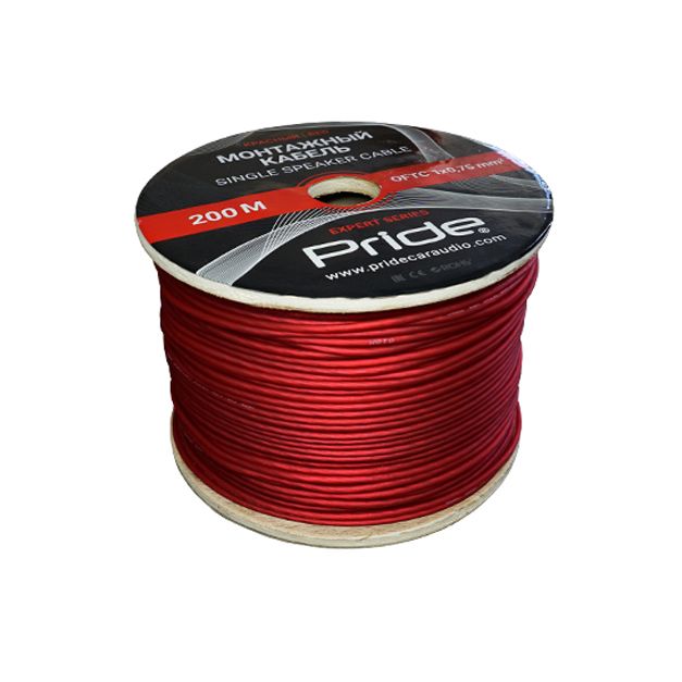 Акустический кабель Pride 1х0,75мм Red (1б-200 м)(1м) - фото