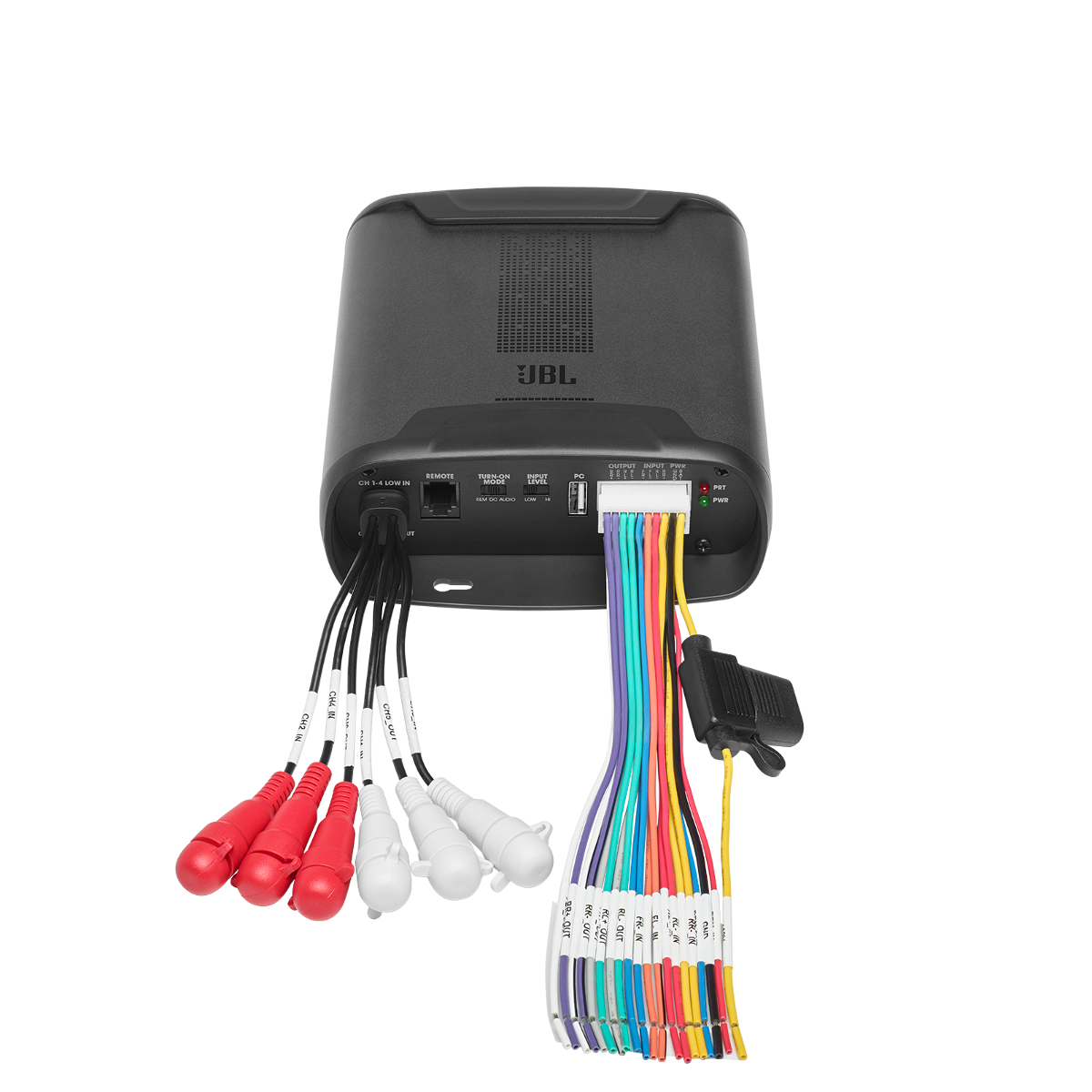 Усилитель 4-канальный JBL DSP2544+ 2-канальный линейный выход на отдельный усилитель - фото
