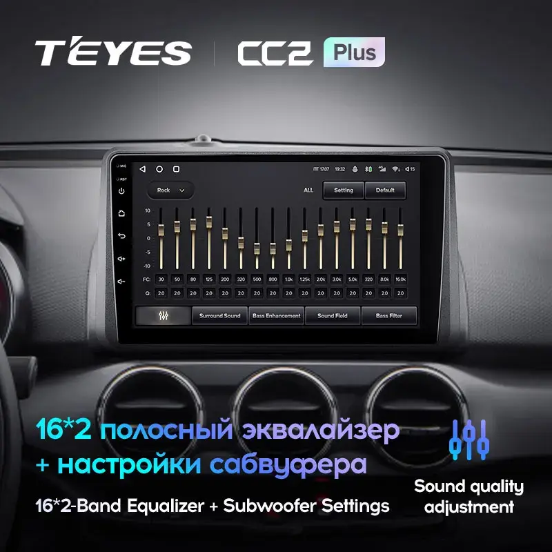 Комплект магнитолы TEYES CC2 Plus 9.0" для FIAT Argo 2019-2022