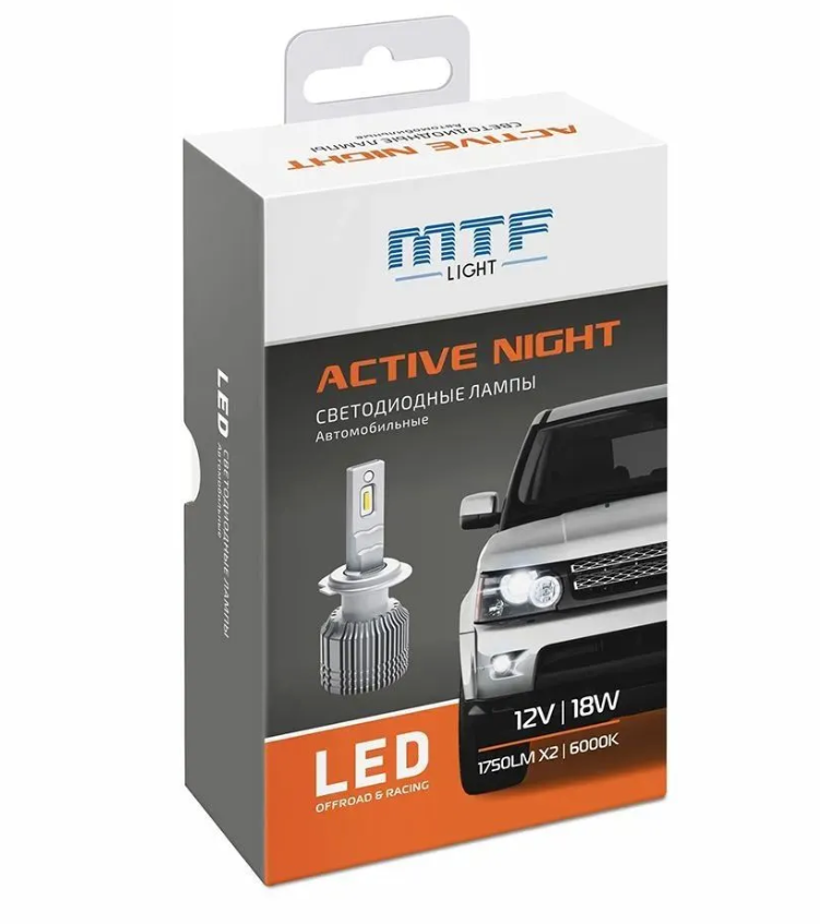 Лампа светодиодная MTF ACTIVE NIGHT HIR2(9012) 18W 1750lm 6000K - фото