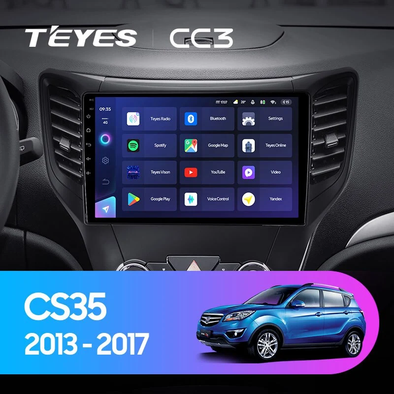 Комплект магнитолы TEYES CC3 10.2" для Changan CS35 I 2013-2023
