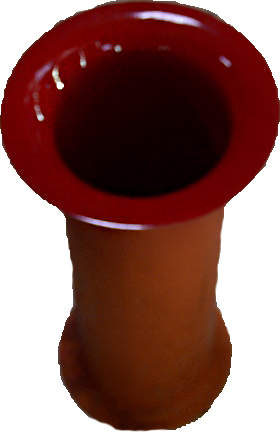 Труба-раскрыв 160 красная - фото