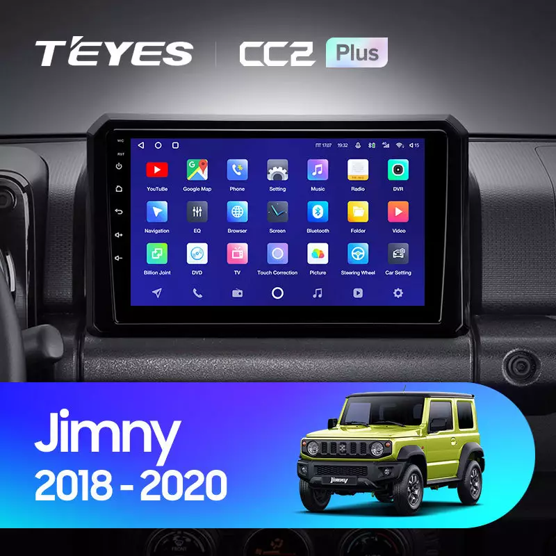 Комплект магнитолы TEYES CC2 Plus 9.0" для Suzuki Jimny IV 2018-2023