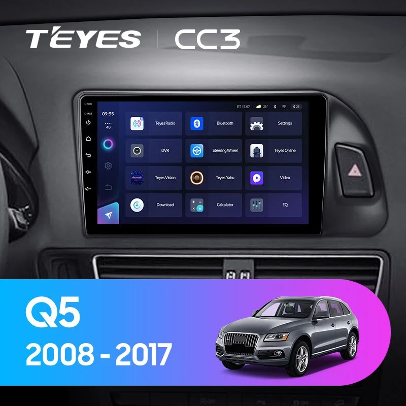 Комплект магнитолы TEYES CC3 10.2" для Audi Q5 I 2008-2017