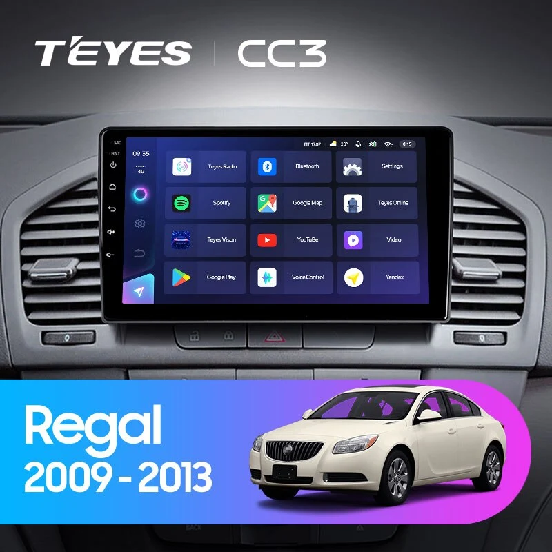 Комплект магнитолы TEYES CC3 9.0" для Opel Insignia I 2008-2013