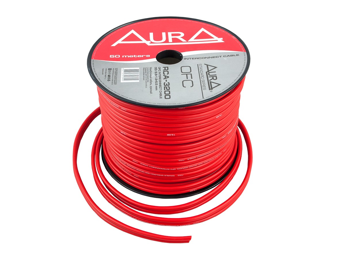 Межблочный кабель Aura RCA-3200 (1б-50м) (1м) - фото