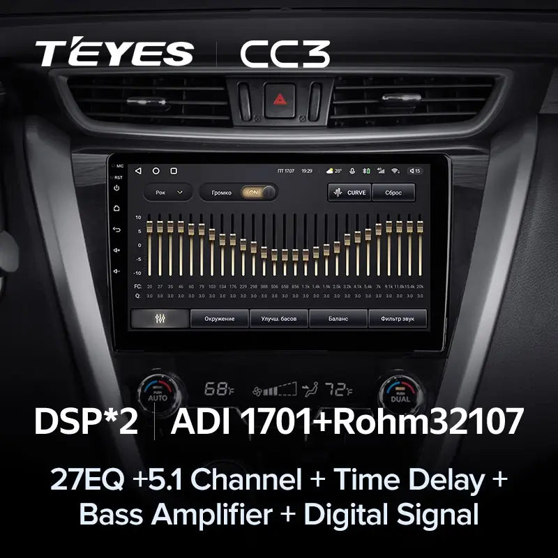 Комплект магнитолы TEYES CC3L 10.2" для Nissan Murano