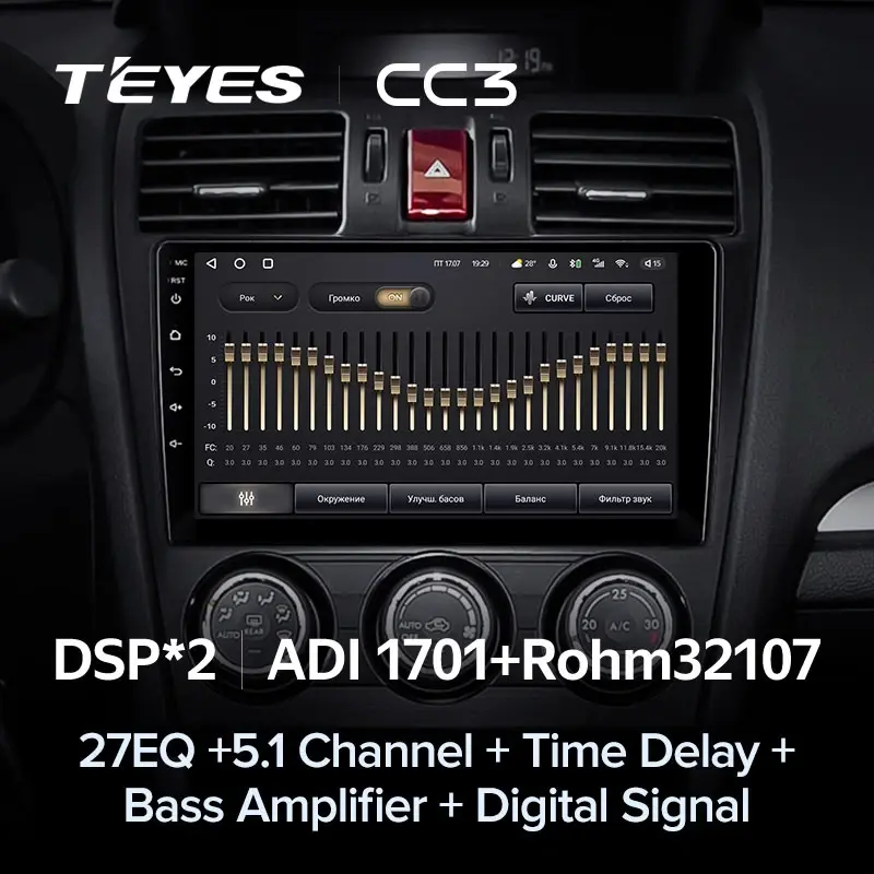 Комплект магнитолы TEYES CC3 9.0" для Subaru Forester SJ 2012-2015