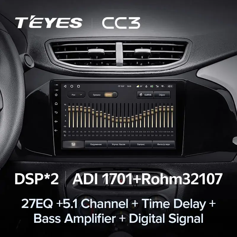 Комплект магнитолы TEYES CC3L 9.0" для Chevrolet Onix