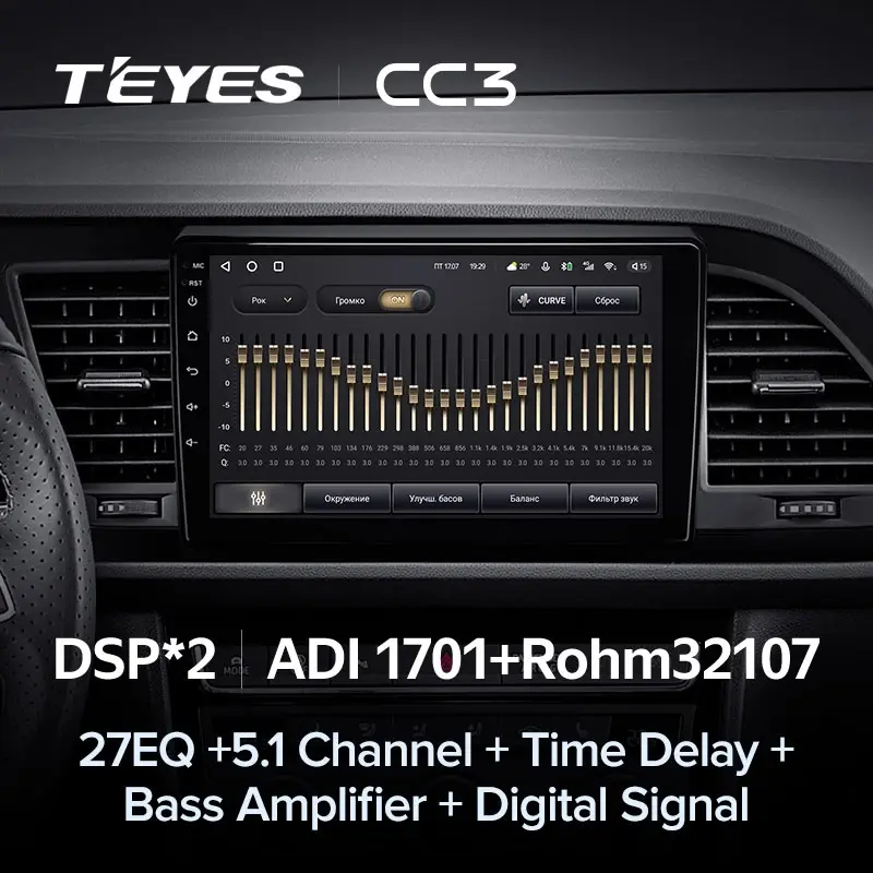 Штатная магнитола TEYES CC3 9.0" для SEAT Leon III 2012-2023