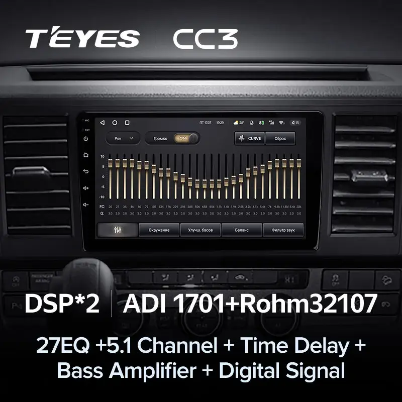 Комплект магнитолы TEYES CC3L 9.0" для Volkswagen Caravelle