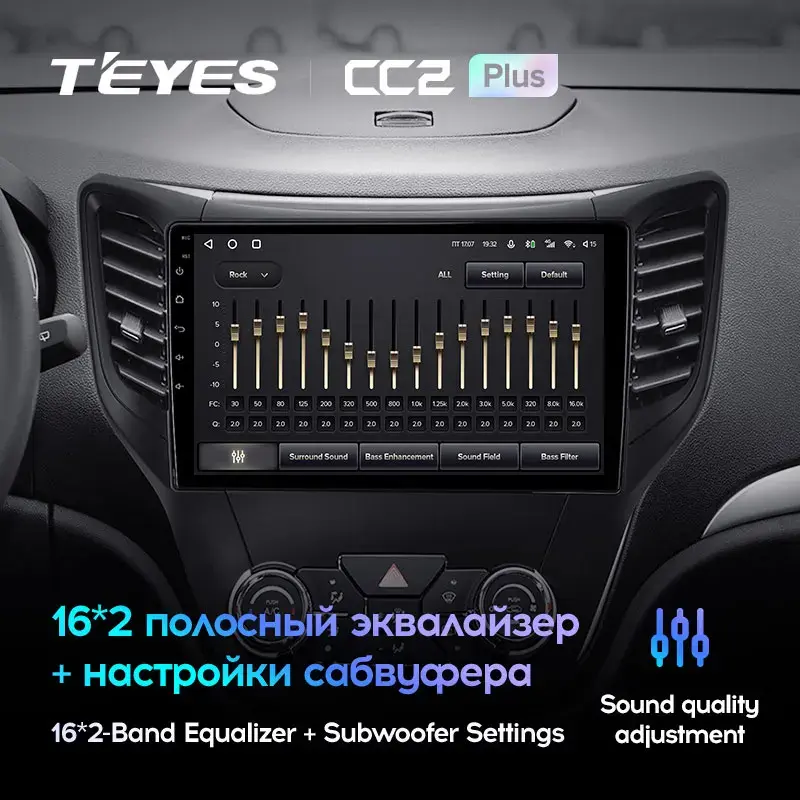 Комплект магнитолы TEYES CC2 Plus 10.2" для Changan CS35 I 2013-2023