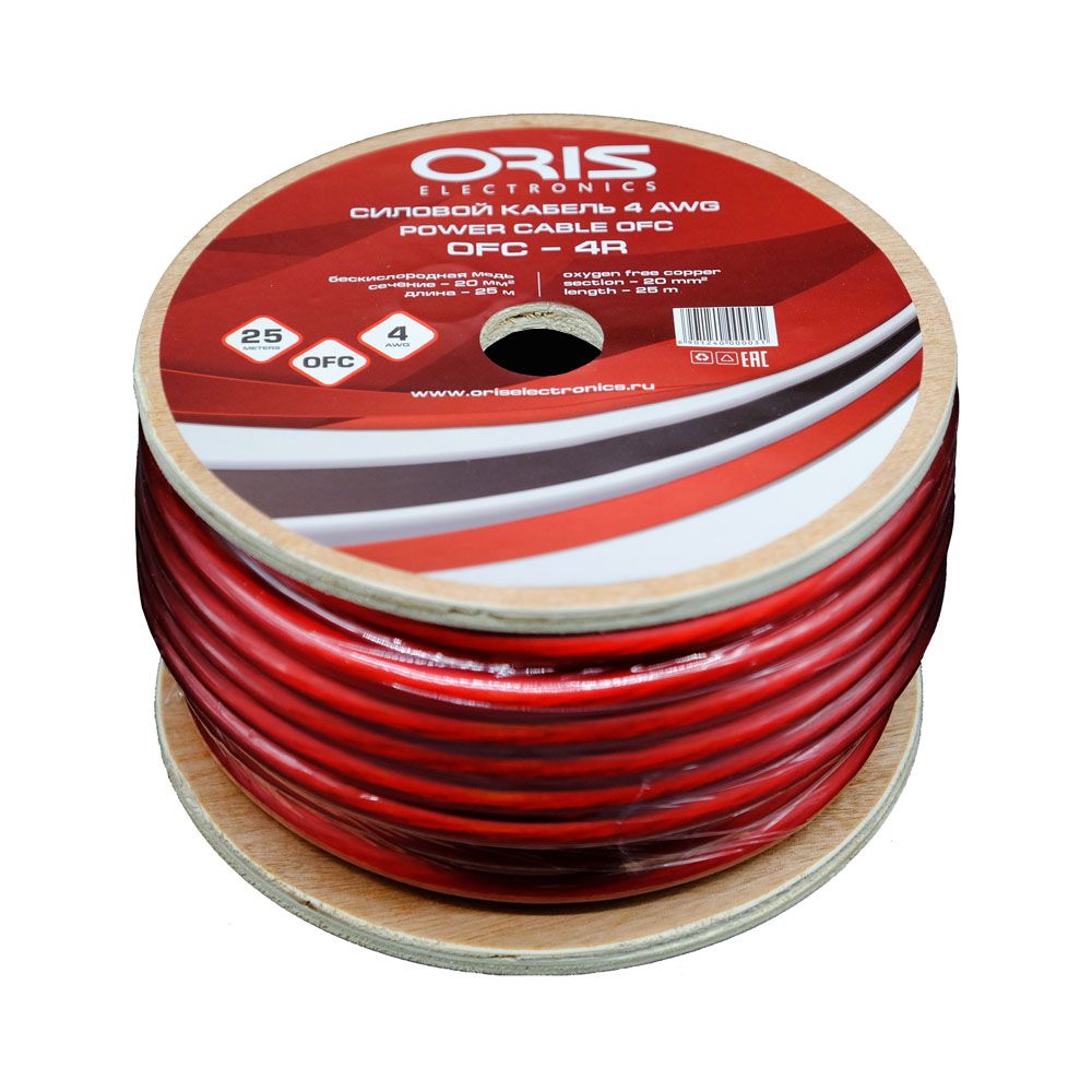 Силовой кабель Oris OFC-4R (1б-25м)(1м) - фото
