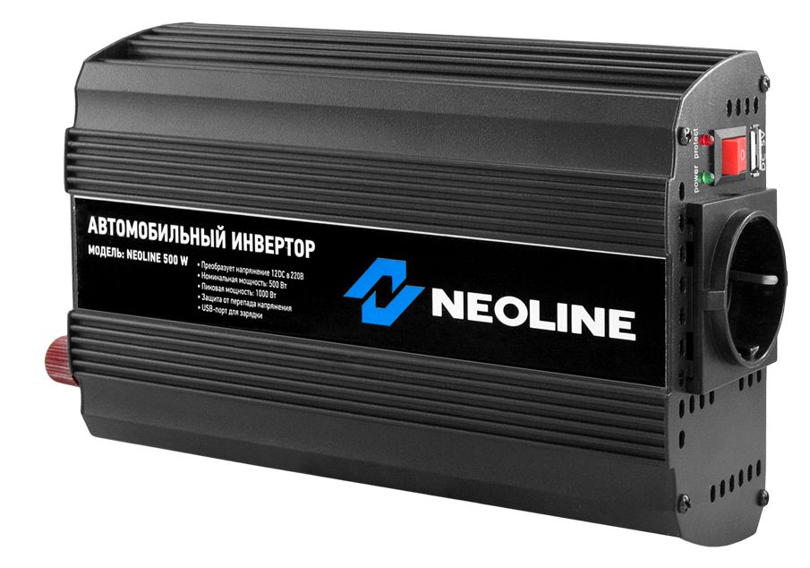 Автомобильный инвертор Neoline 500W - фото