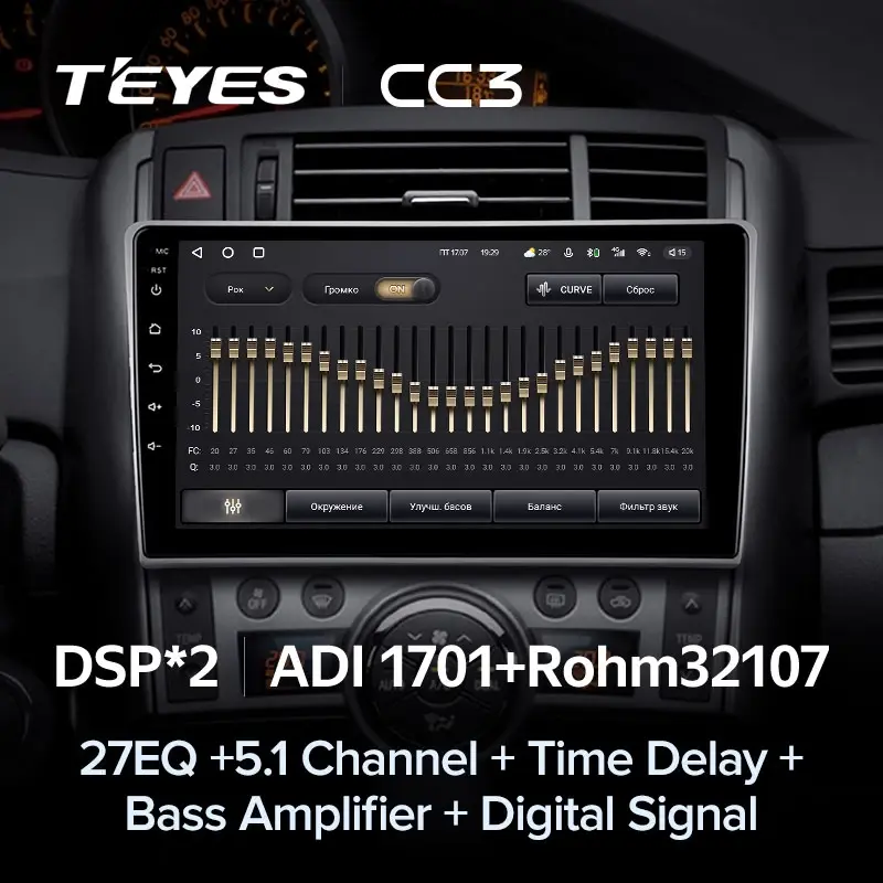 Комплект магнитолы TEYES CC3L 9.0" для Toyota Verso