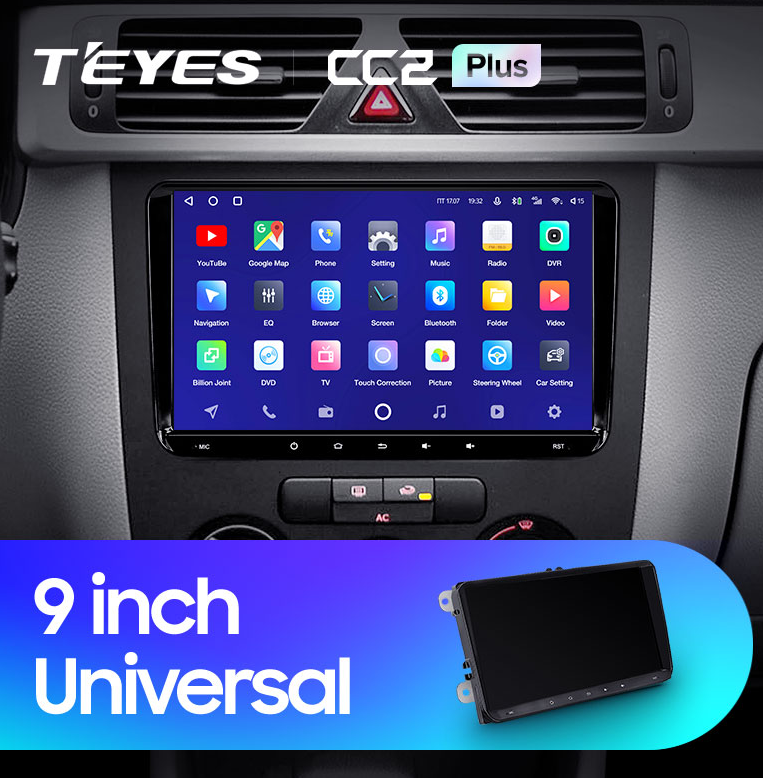 ШГУ Teyes CC2 Plus 4/64B GB Skoda Universal 9" - фото