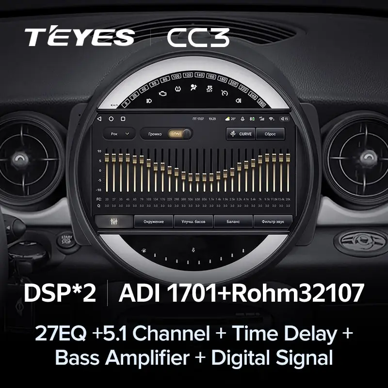 Комплект магнитолы TEYES CC3 9.0" для MINI Cooper II 2006-2010
