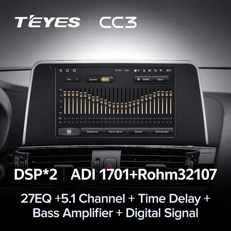 Комплект магнитолы TEYES CC3L 9.0" для BMW X3
