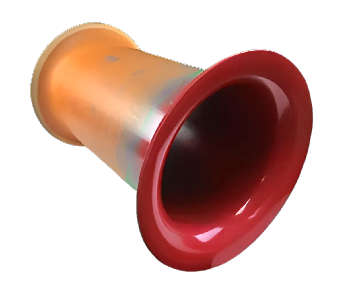 Труба-раскрыв 110 мм красная - фото