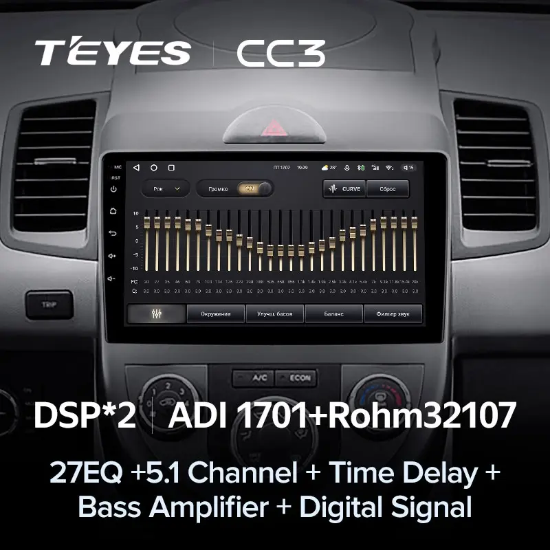 Комплект магнитолы TEYES CC3L 9.0" для Kia Soul