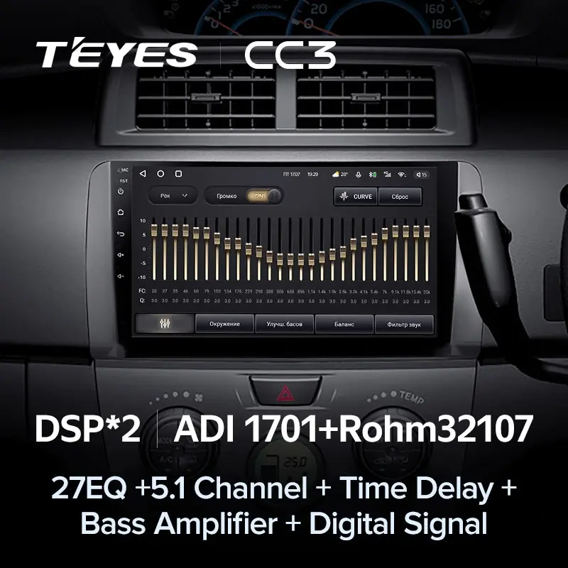 Комплект магнитолы TEYES CC3L 10.2" для Toyota bB