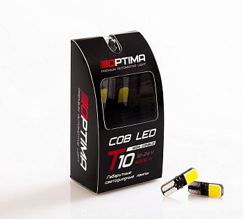 Лампа светодиодная Optima Premium COB,5100K,12-24V, 300Lm (W2.1X9.5D)