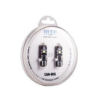 Лампа светодиодная MTF W5W/T10 12V 5000K