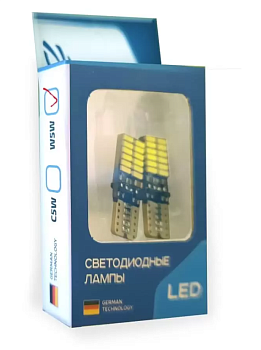 Лампа светодиодная J-POWER T10-4014-24SMD CANBUS (2шт)
